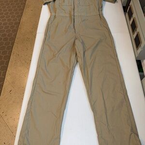 Dickies Coveralls Mens Medium Reg Tan Short Sleeve Work Wear Uniform D33999